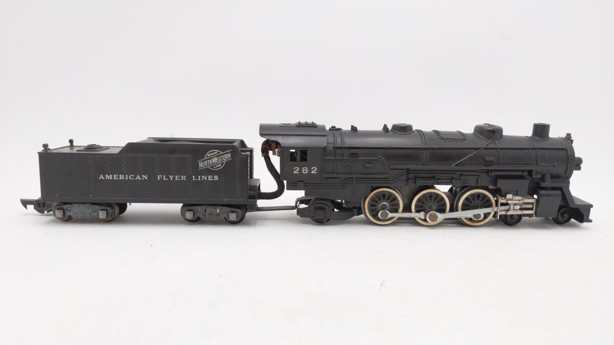 American Flyer 282 Vintage S 4-6-2 Pacific Steam Locomotive & Tender #282 VG