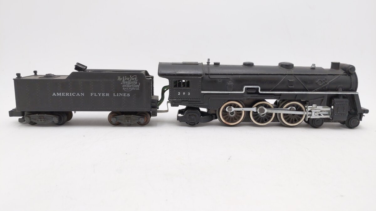 American Flyer 293 Vintage S NY, NH & Hartford 4-6-2 Steam Locomotive & Tender VG