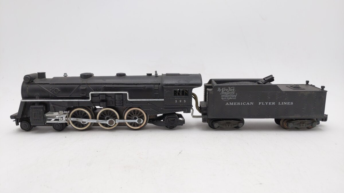 American Flyer 293 Vintage S NY, NH & Hartford 4-6-2 Steam Locomotive & Tender VG