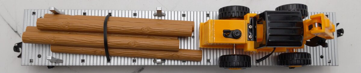 K-Line 6-21240 O Gauge Ringling Bros Circus Flatcar w/Front End Loader & Poles NIB