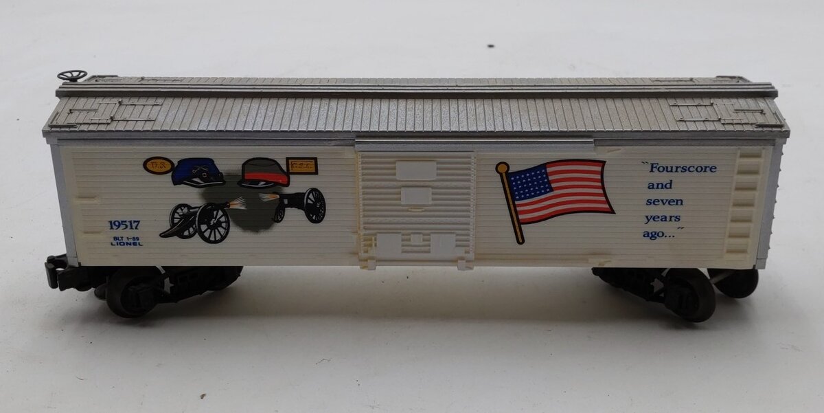 Lionel 6-19517 O "Four Score and 7 Years Ago" Reefer
