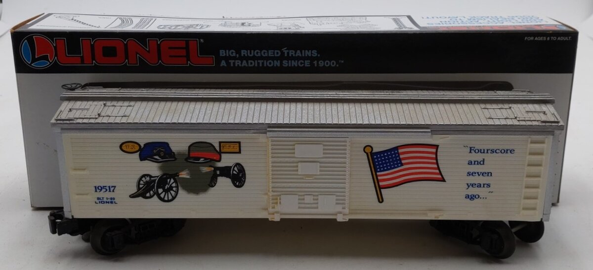 Lionel 6-19517 O "Four Score and 7 Years Ago" Reefer