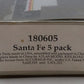 Deluxe Innovations 180605 N Santa Fe Roadrailer Set w/2 Couplermate Bogies