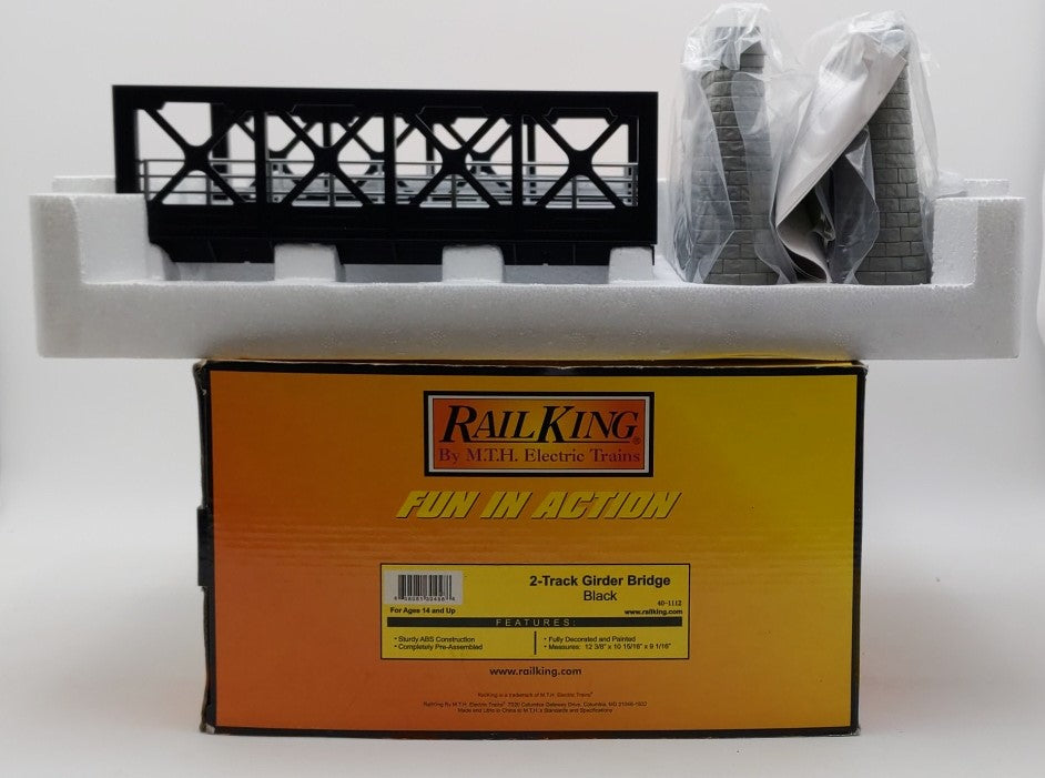 MTH 40-1112 O 2-Track Black Girder Bridge