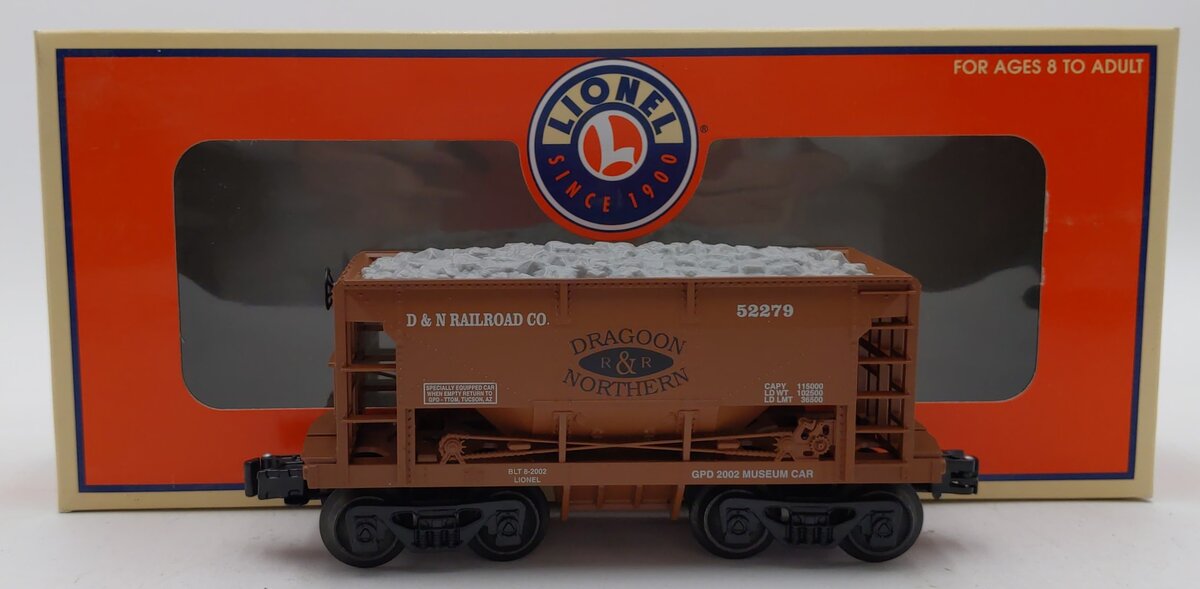 Lionel 6-52279 O Gauge GPD TTOM-2002 Ore Car w/Ore Load NIB
