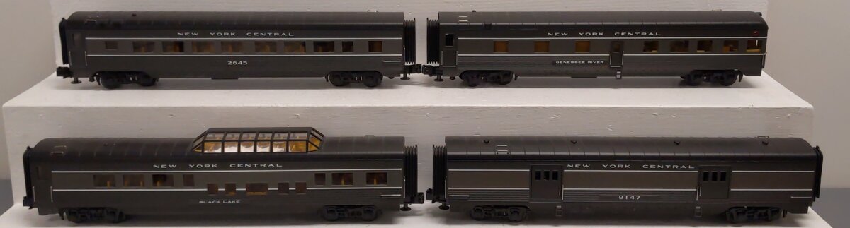 MTH 30-6733 O NYC 60' Streamlined ABS Smooth Sided Passenger Car Set (Set of 4) NIB