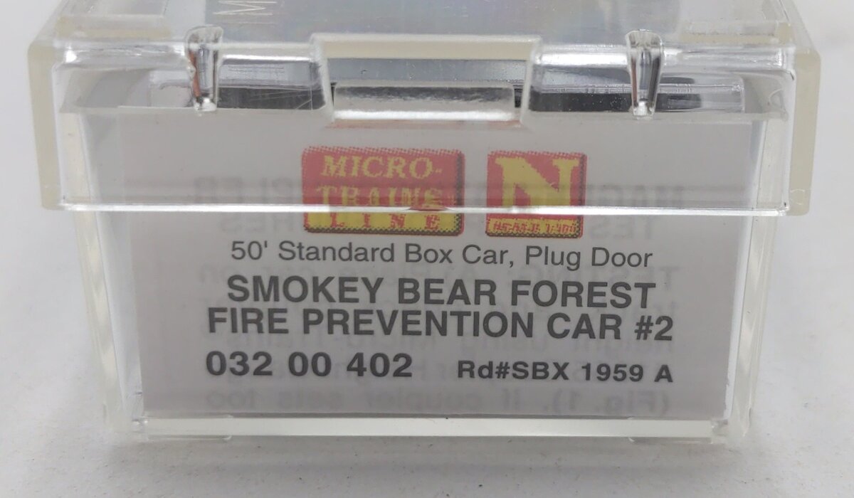 Micro-Trains 03200402 N Smokey Bear Forest Fire Prevention 50' Boxcar #1959A LN/Box