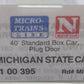 Micro-Trains 02100395 N Scale Michigan State 40' Standard Plug Door Boxcar #1837