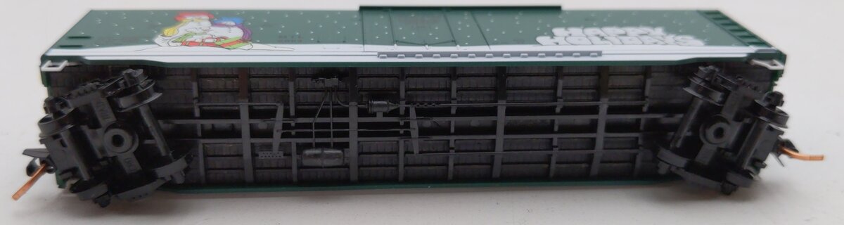 Micro-Trains 03800360 N Happy Holiday 50' Steel Plug Door Christmas Boxcar #2003