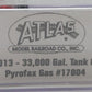 Atlas 37013 N Scale Pyrofax Gas 33,000 Gallon Tank Car #17004 LN/Box