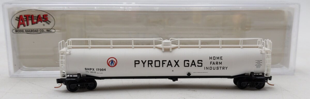 Atlas 37013 N Scale Pyrofax Gas 33,000 Gallon Tank Car #17004 LN/Box