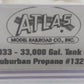 Atlas 37033 N Scale Suburban Propane Tank Car #1320