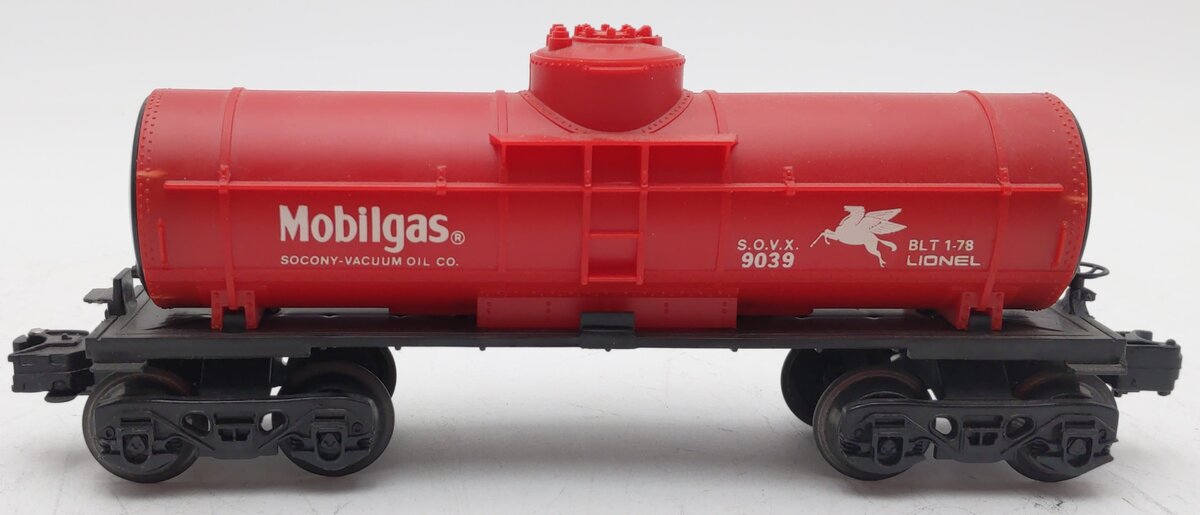 Lionel 6-9039 O Gauge Mobilgas Single Dome Tank Car NIB