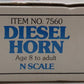 Bachmann 7560 N Scale Shell Diesel Horn Building Kit