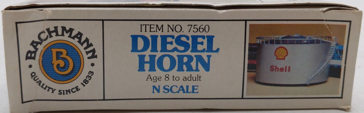 Bachmann 7560 N Scale Shell Diesel Horn Building Kit