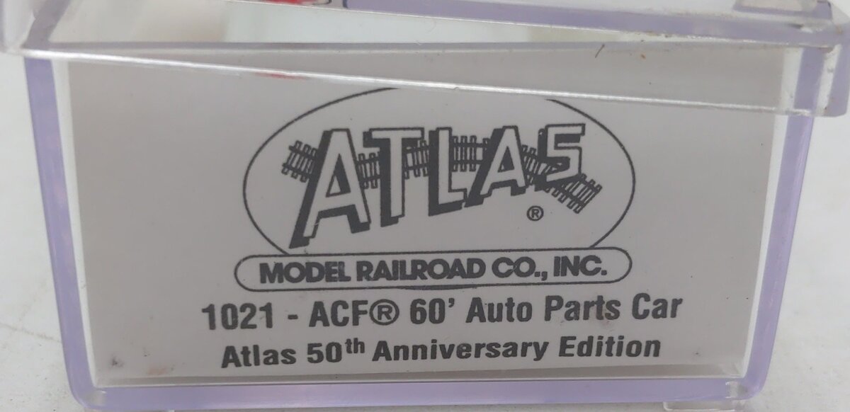 Atlas 1021 N Scale Atlas 50th Anniversary ACF 60' Auto Parts Car NIB