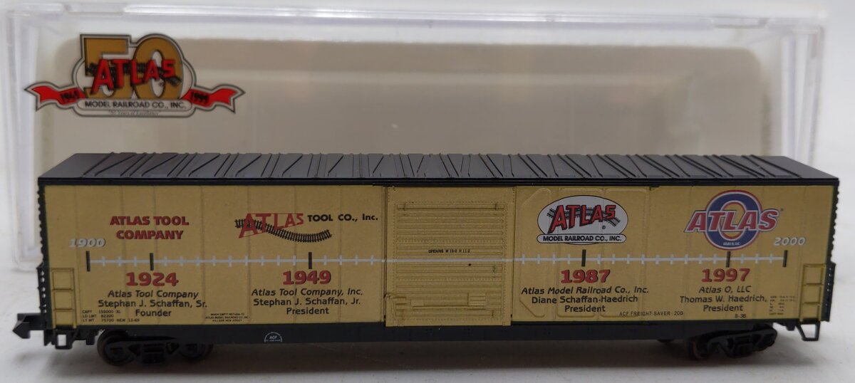 Atlas 1021 N Scale Atlas 50th Anniversary ACF 60' Auto Parts Car NIB