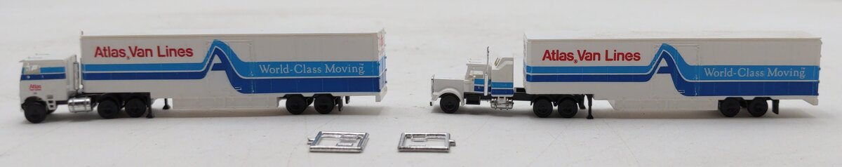 Con-Cor 0004-003037 N Atlas Van Lines Tractor & Trailer (Pack of 2)