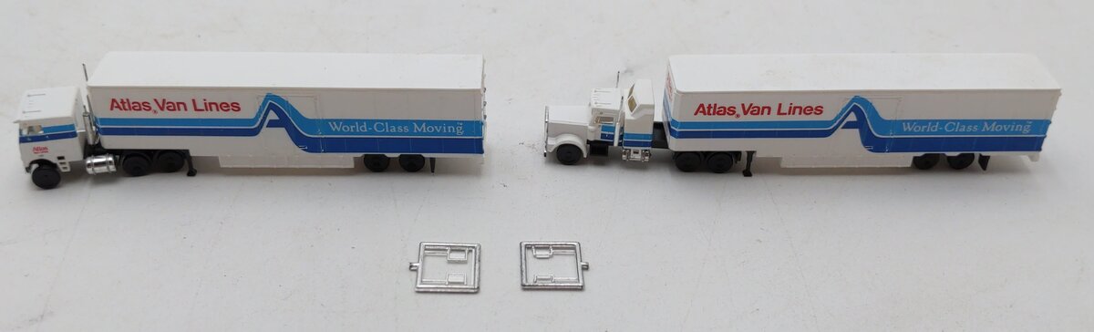 Con-Cor 0004-003037 N Atlas Van Lines Tractor & Trailer (Pack of 2)
