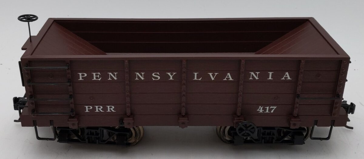 Bachmann 98514 G Pennsylvania Wood Ore Hopper Car #417 w/Metal Wheels