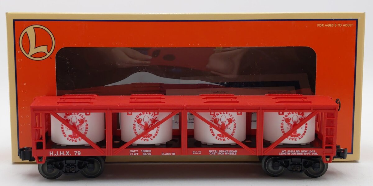 Lionel 6-19441 O Gauge H.J.H.X. Lobster Vat Car #79
