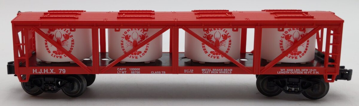 Lionel 6-19441 O Gauge H.J.H.X. Lobster Vat Car #79
