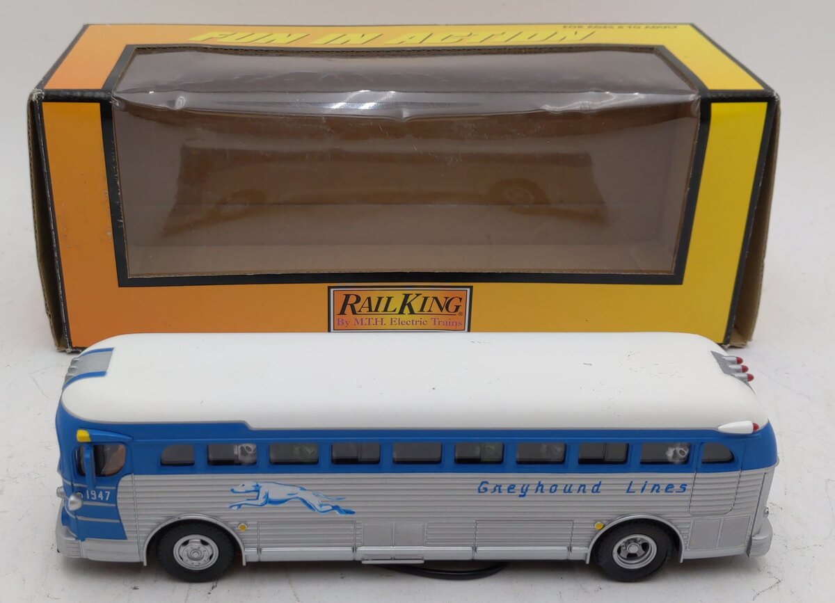 MTH 30-50009 1:48 Scale Greyhound Die-Cast Bus