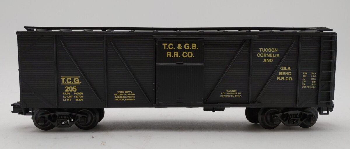 Weaver 205 O Gauge T.C & G.B Outside Braced Boxcar #205 (3 Rail) LN/Box