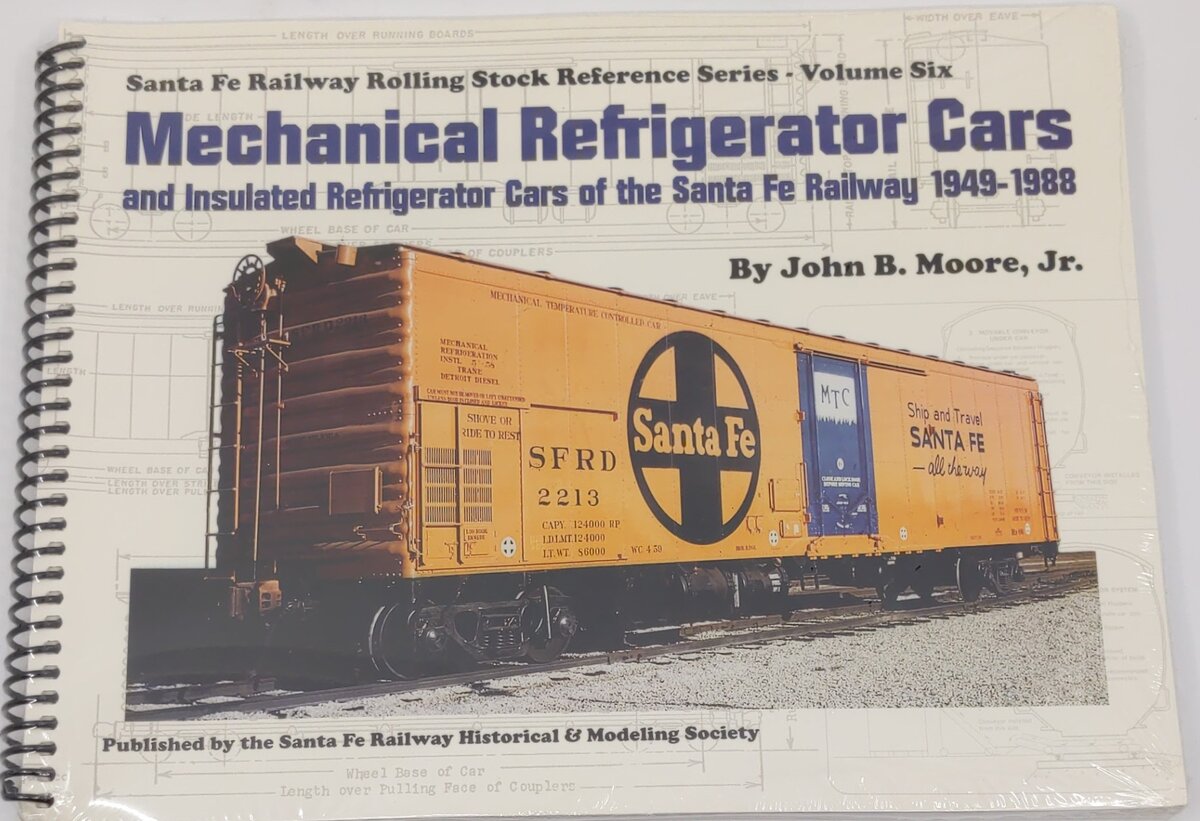 Santa Fe Rolling Stock Reference Vol. 6 Spiral Bound By John B. Moore Jr. MT