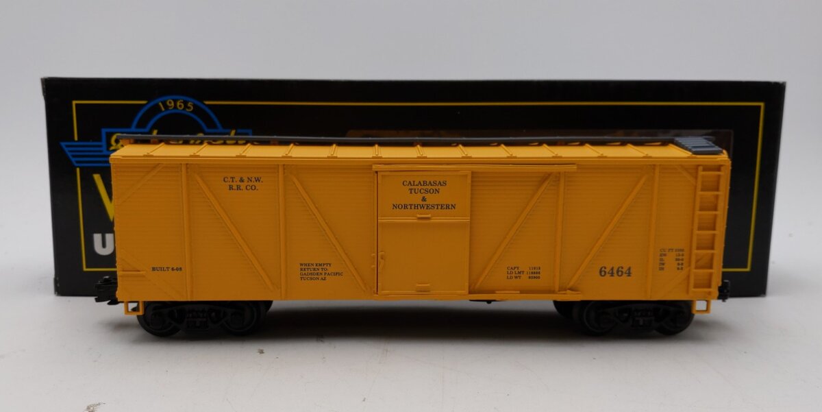 Weaver 6464 Calabasas,Tucson & NW Outside-Braced Box Car (3 Rail) LN/Box