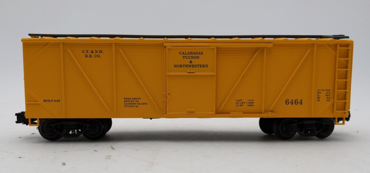 Weaver 6464 Calabasas,Tucson & NW Outside-Braced Box Car (3 Rail) LN/Box
