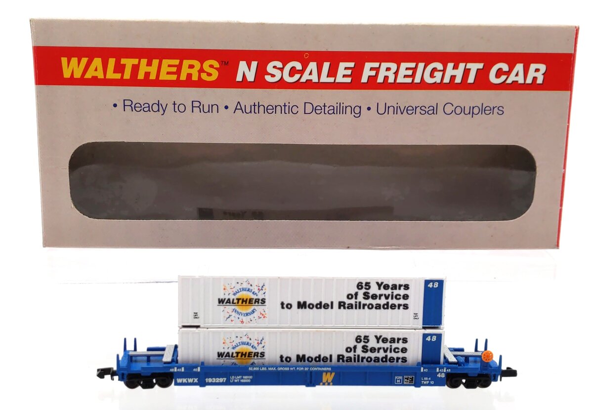 Walthers 949-2 N Walthers 65th Commemorative Car Stand-Alone Double Stack Car