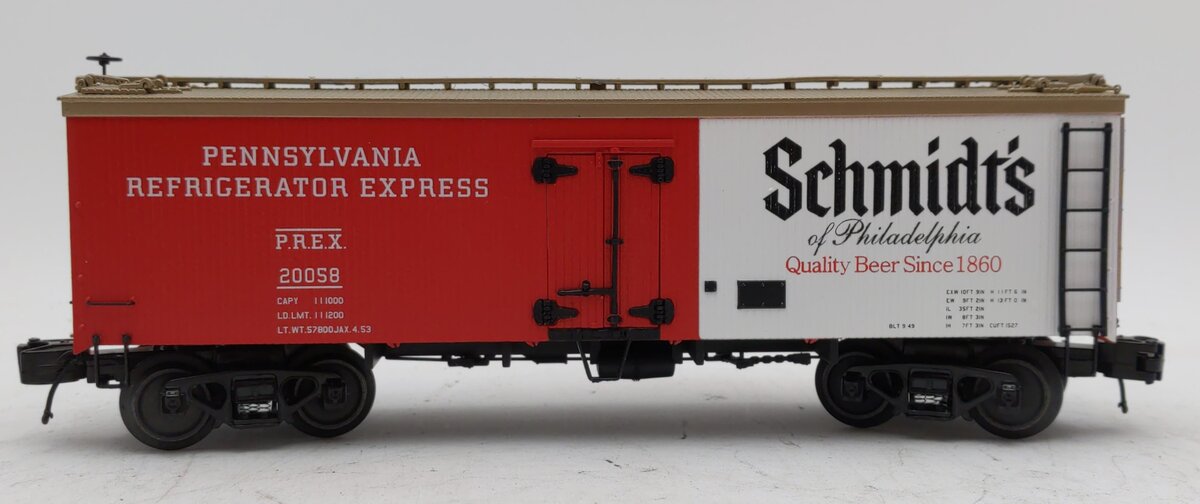 MTH 20-94487 O Schmidt's Of Philadelphia Premier 36' Woodside Reefer #20058