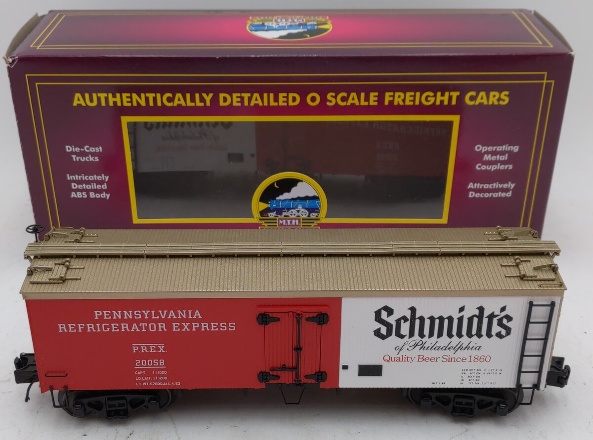 MTH 20-94487 O Schmidt's Of Philadelphia Premier 36' Woodside Reefer #20058