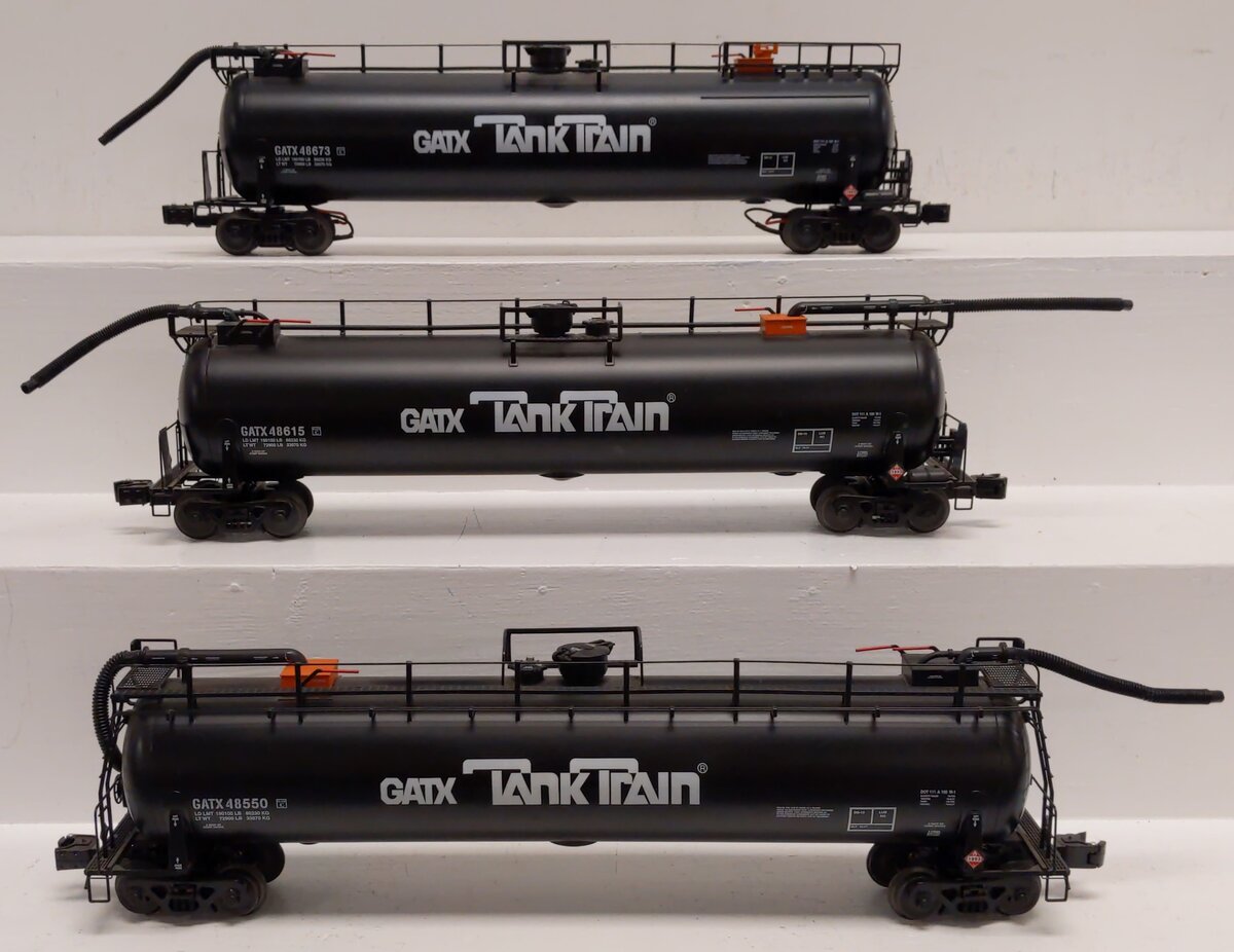 Lionel 6-17983 O Gauge GATX Tank Train Intermediate Cars (Set of 3) NIB