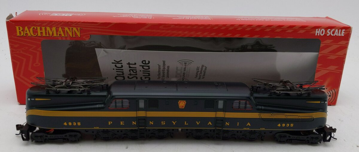 Bachmann 65303 HO PRR 5-Stripe Green GG-1 Electric Locomotive #4935 DCC Sound