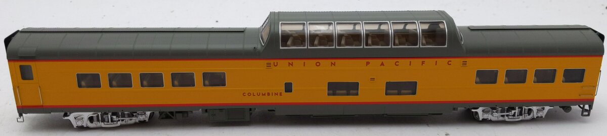Walthers 920-18550 HO Union Pacific Columbine 85' ACF Lighted Dome Coach
