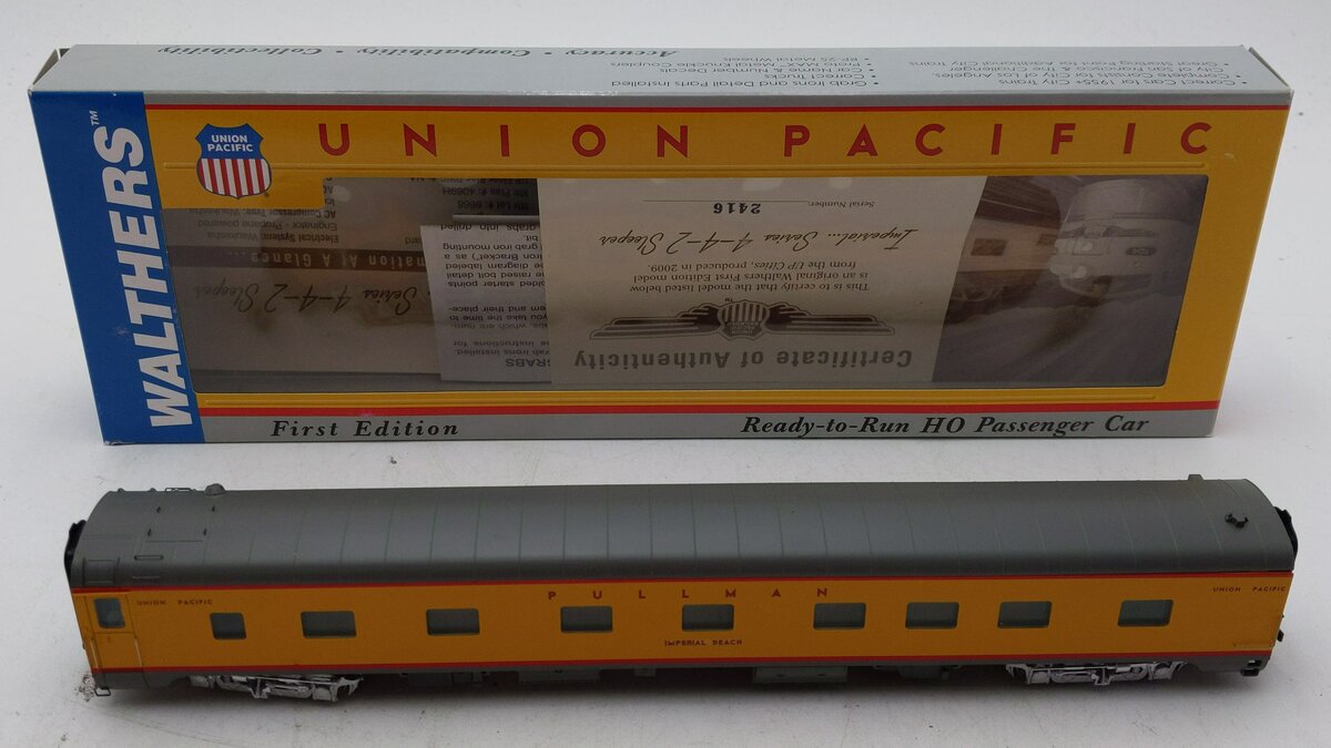 Walthers 932-9490 HO Scale Union Pacific PS 4-4-2 Sleeper Car LN/Box