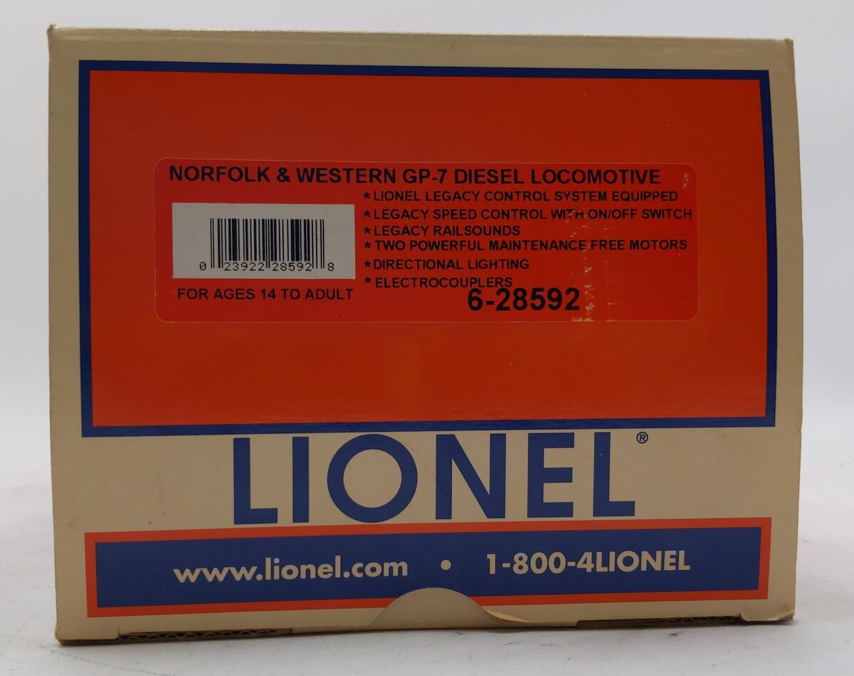 Lionel 6-28592 O Gauge Norfolk & Western GP7 Diesel Engine w/Legacy #2446