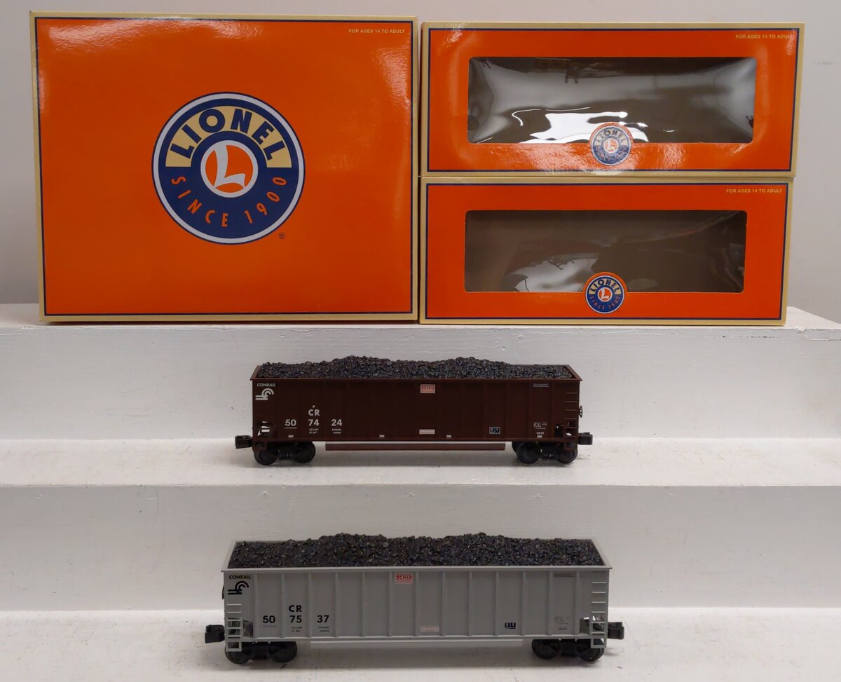 Lionel 2043220 O Conrail Rotary Gondola Car (Set of 2)