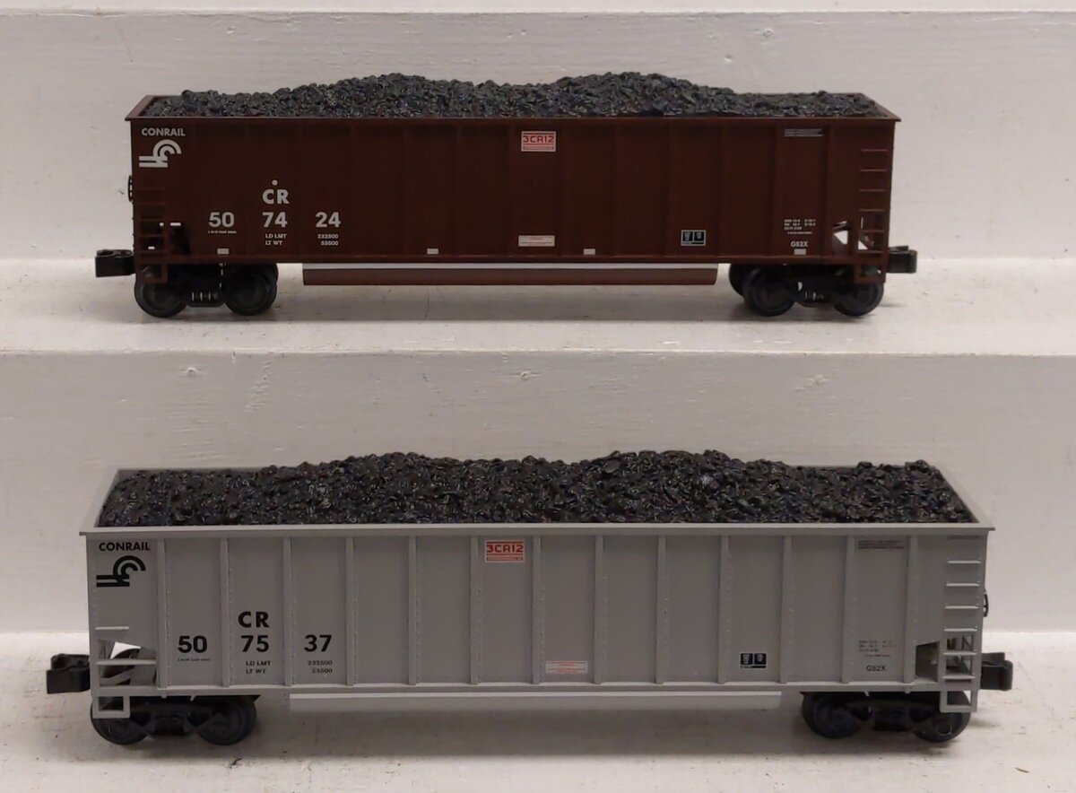 Lionel 2043220 O Conrail Rotary Gondola Car (Set of 2)