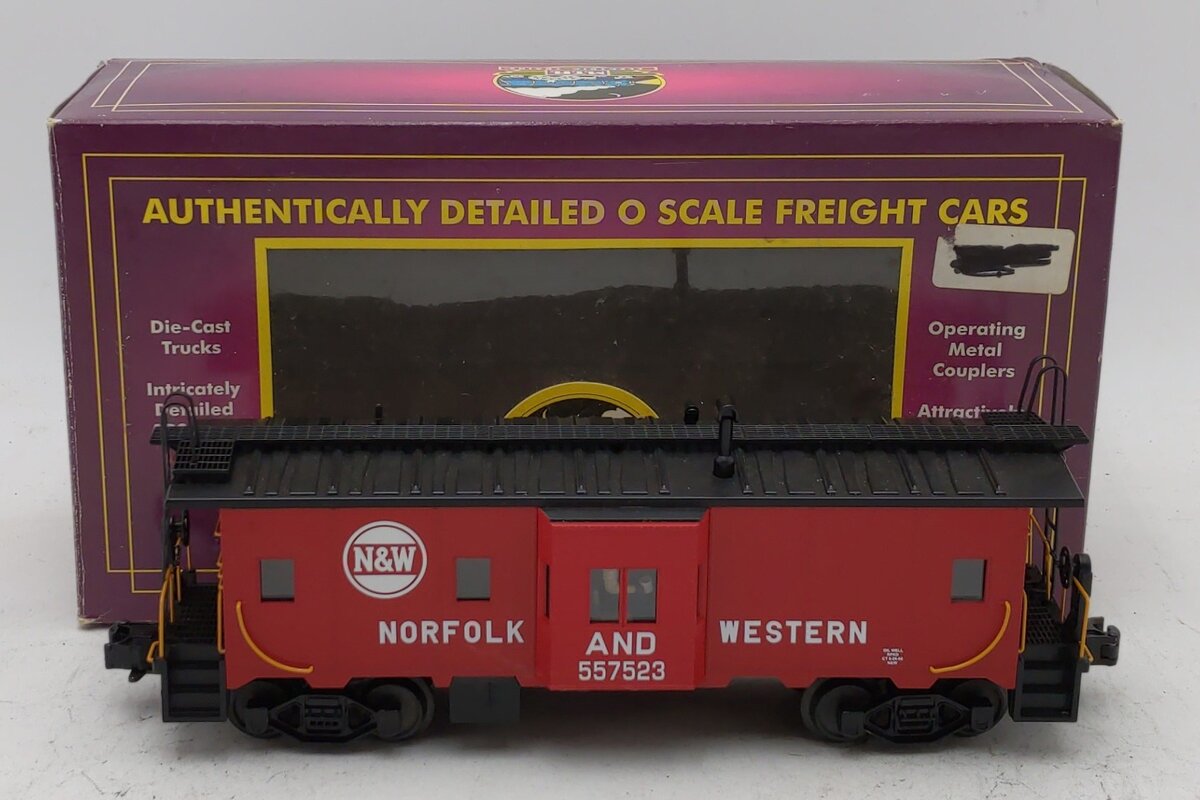 MTH 20-91072 Norfolk & Western Bay Window Caboose #557523 LN/Box