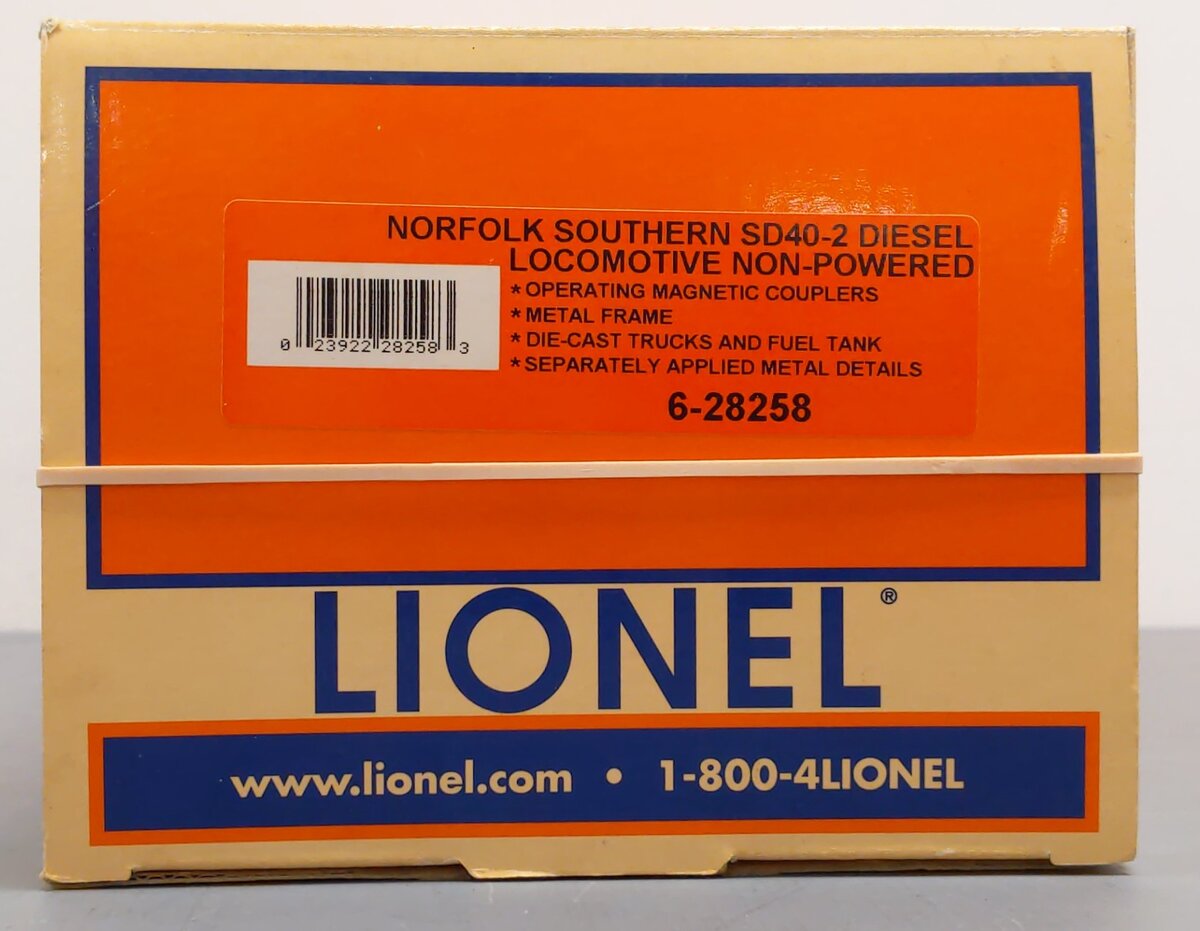Lionel 6-28258 O Gauge Norfolk Southern SD40-2 Dummy Diesel Locomotive #3341 LN/Box