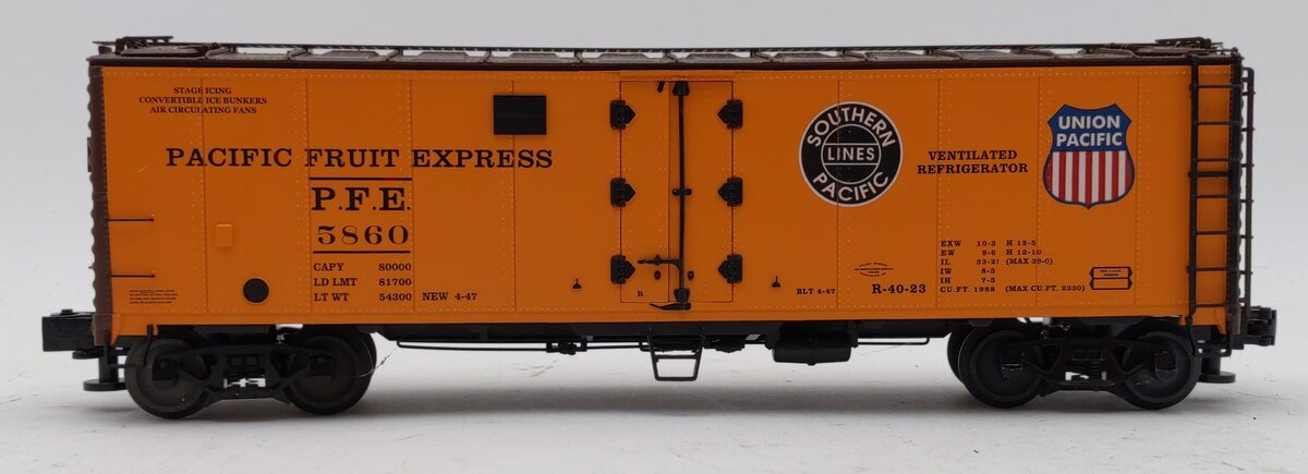 Lionel 1926110 O Pacific Fruit Express FreightSounds Reefers #5860