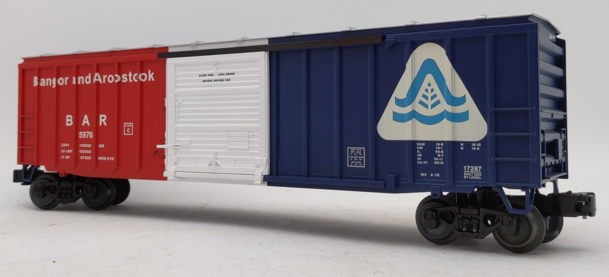 Lionel 6-17287 O Gauge Bangor & Aroostook Modern Boxcar #5976 EX/Box