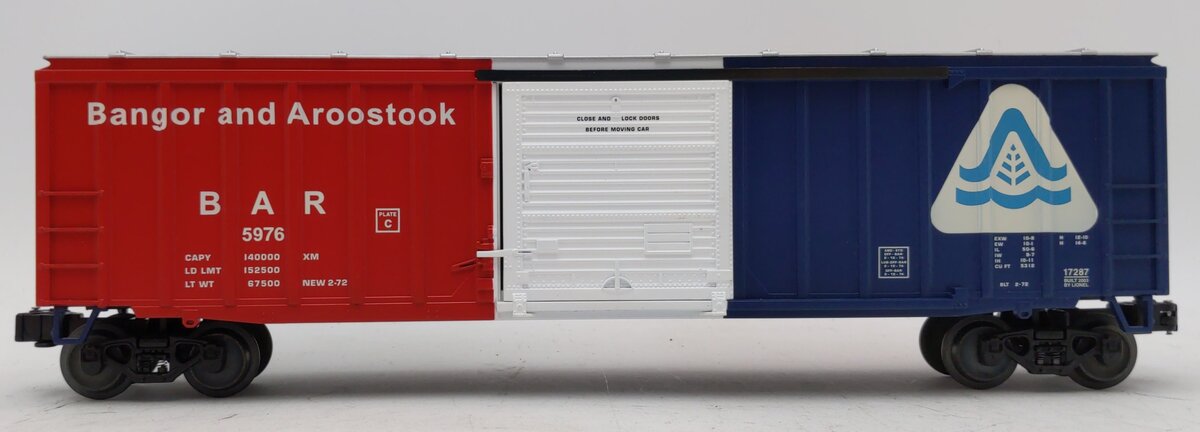 Lionel 6-17287 O Gauge Bangor & Aroostook Modern Boxcar #5976 EX/Box
