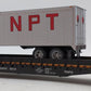 Lionel 6-84870 O Northern Pacific 50' Flatcar PS-4 with 40' Trailer #65110