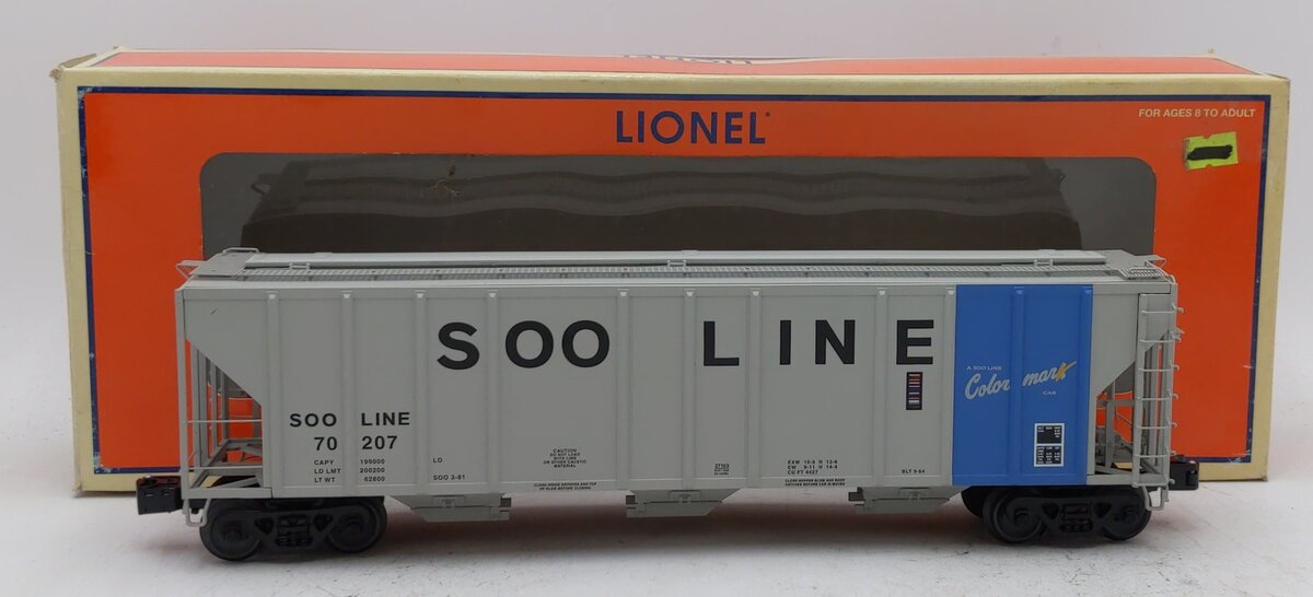 Lionel 6-27103 O Gauge Soo Line Hopper #70207