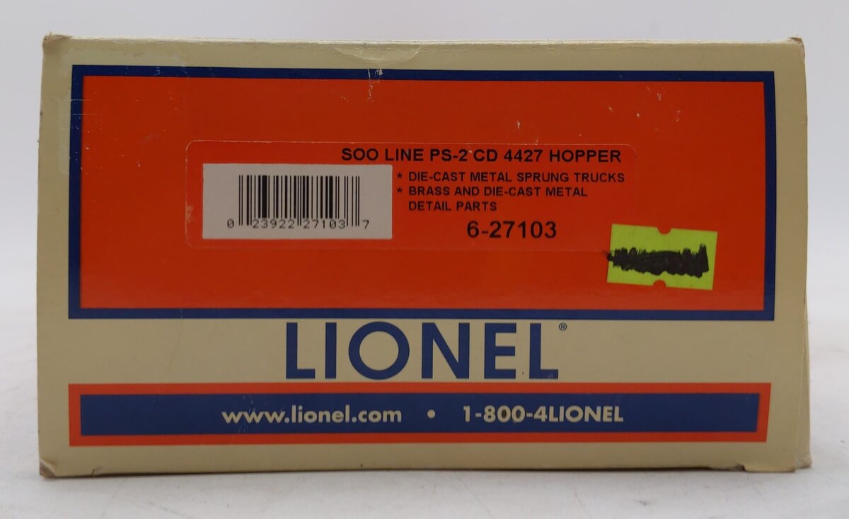 Lionel 6-27103 O Gauge Soo Line Hopper #70207