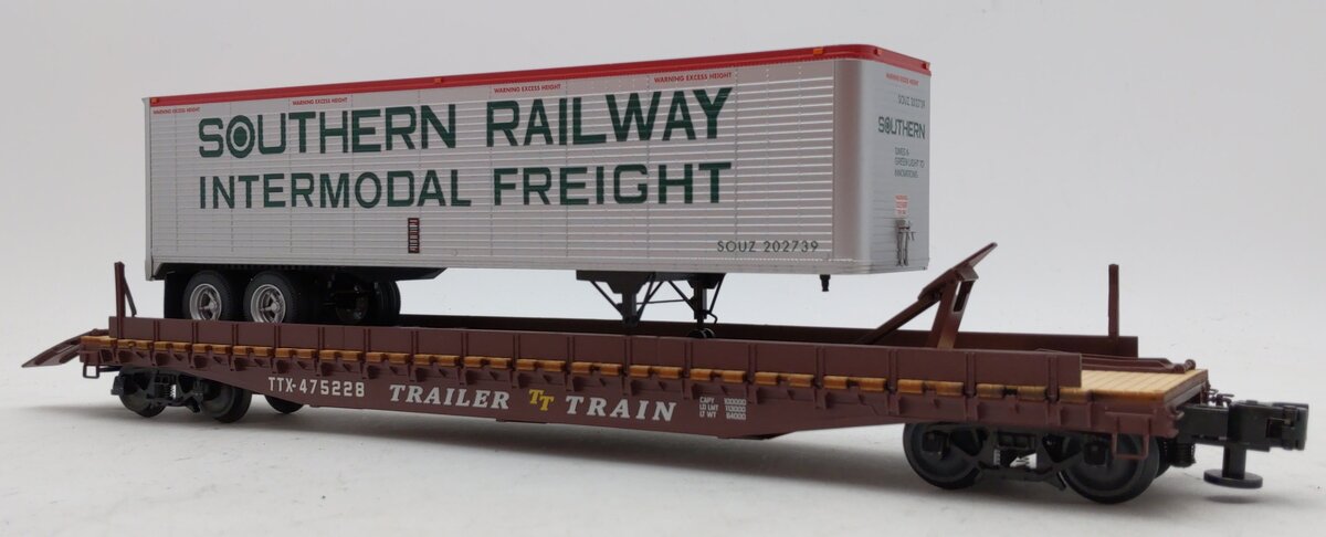 Lionel 6-84874 O Trailer Train/Southern PS-4 with 40' Trailer #475227/202601